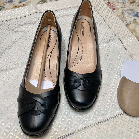 LIFESTRIDE JORIE  Shoes WEDGES  Black Size  8M - Picture 1 of 5